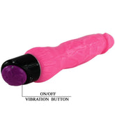 BAILE - VIBRADOR SEXUAL REALISTA COLOR ROSA 24 CM